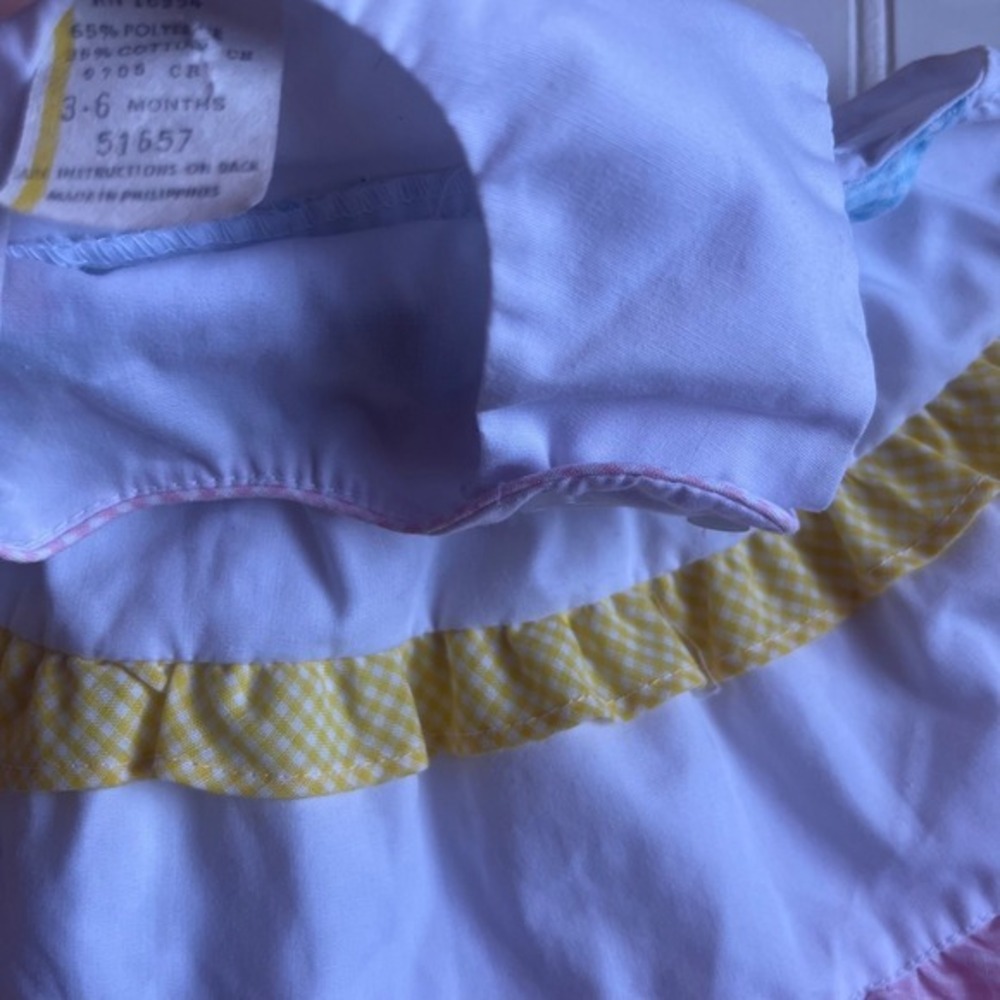 Vintage Baby Girl 3-6M Clothing Bundle Carter's Dresses Sunsuit Spring Lot - Picture 12 of 16